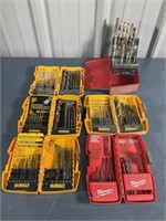 DeWalt, Milwaukee, Craftsman drill bits and cases