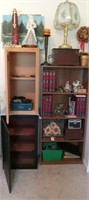 3 cabinets and contents