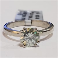 $320 Silver Moissanite(0.9ct) Ring