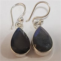 $120 Silver Labradorite Earrings