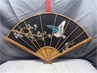 Vintage decorative fan wall hanger
