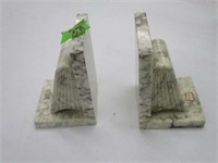NORVEENS MARBLE BOOKENDS