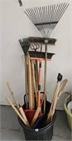 Rakes, wood scraps