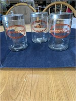 Profex apothecary jars with lids  three