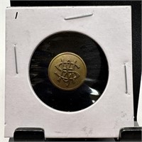 ANTIQUE S&H BRASS BUTTON