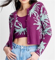 NEW Future Collective Women's Palm Print Long