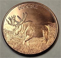 1 Oz .999 Copper Moose