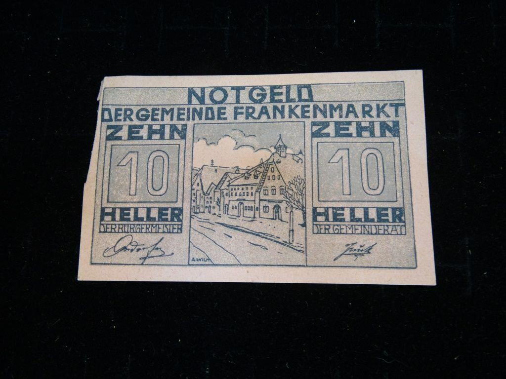 1920 Austrian Notgeld 10 Heller Bank Note