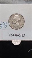1946-D Jefferson Nickel
