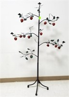 Metal Tree Candle Holder w/Apples