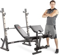 Marcy Olympic Weight Bench with Preacher Curl
