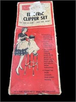 Vintage 1960s Electric Clipper Set-Turns on