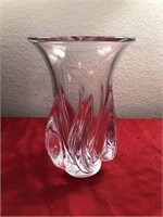 Crystal Vase Stands right at 10in t, (Rosenthal?)