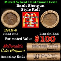 Lincoln Wheat Cent 1c Mixed Roll Orig Brandt McDon