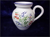 Hand Painted Water Pitcher from Portugal