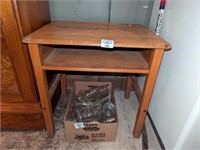 Vintage wooden student desk
