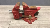 Vintage Sears Bench Vise 3 1/2in Red
