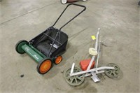 Garden Seeder With Reel Mower