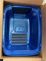 Cat litter box blue