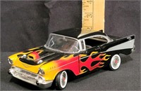 1957 Chevrolet Bel Air Hot Rod Black with Flames