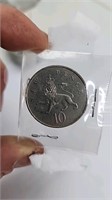 1975 10 New Pence Coin
