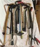 (10) Walking Canes, Pick Up & Reach Tools