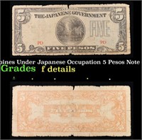 1942 Philippines Under Japanese Occupation 5 Pesos