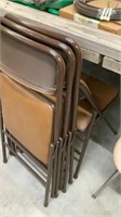 Metal Leather Folding Chairs