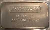 Engelhard 10-Oz Silver Bar