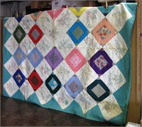 Hand Made Full Size State Flower Quilt