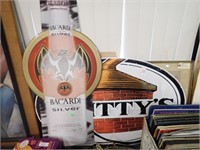 GRITTY'S AND BACARDI TIN SIGNS  36"