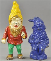 LOT OF TWO GNOME DOORSTOPS
