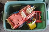 Childrens Toys incl. Firetruck 14" x 6" x 7"