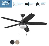 Harbor Breeze 52-in Matte Black Indoor Ceiling Fan