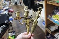 BRASS CANDLE SCONCES