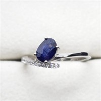 $70 Silver Sapphire(1ct) Ring