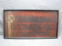 Vintage Framed AF Smith Newburg Painting Sign