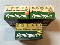 3 Boxes Remington Shotgun Loads