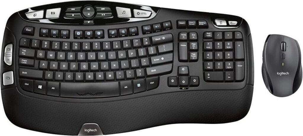 Logitech MK570 Wireless Wave Ergonomic Keyboard