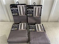 4 Curtain Panels - Pewter