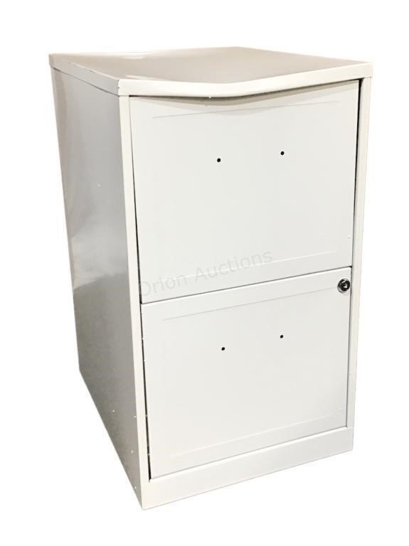 Vertical 2-Drawer Filing Cabinet, White