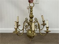 Quality Heavy Brass Chandelier