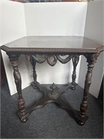 Antique ornate parlor table