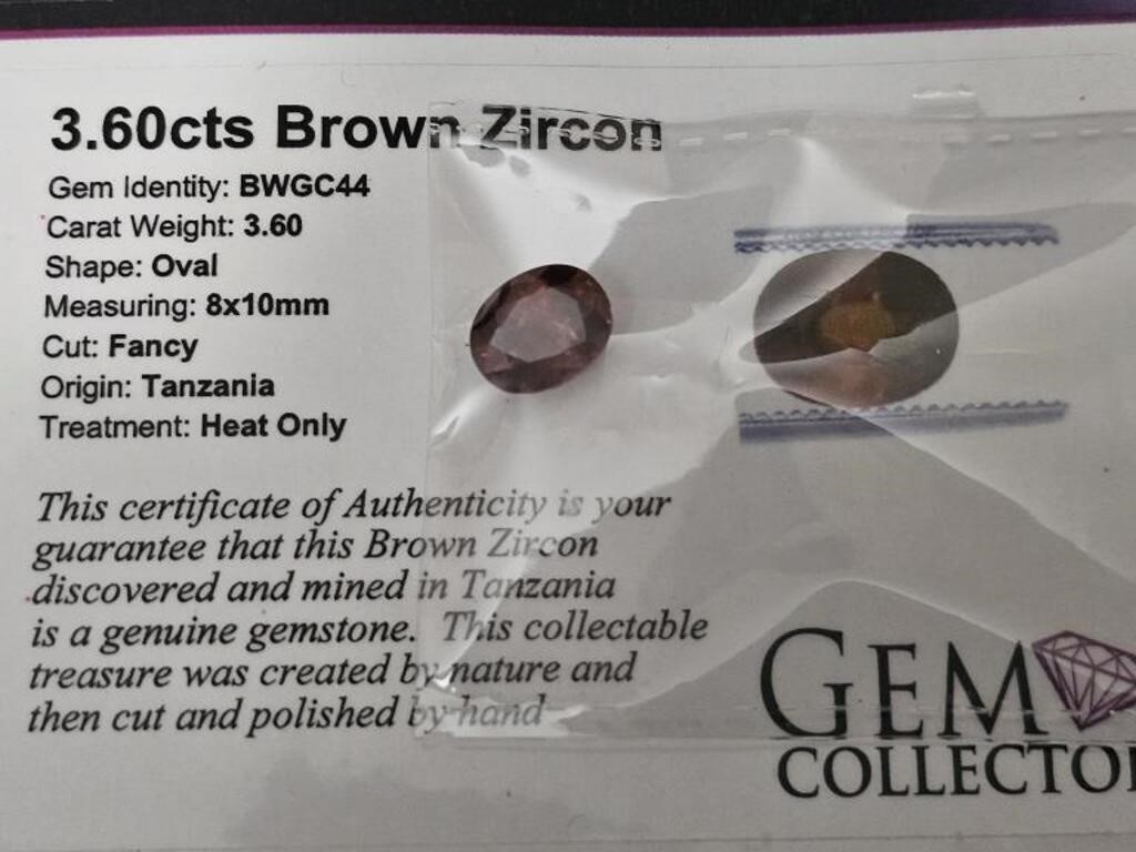 3.60cts Brown Zircon