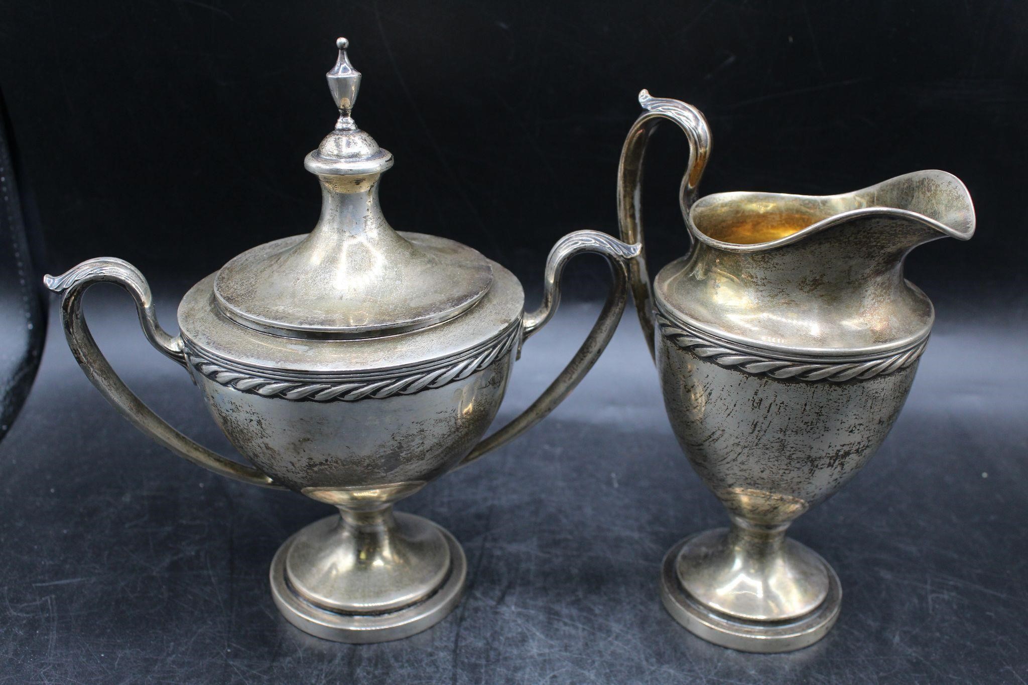 Vtg. Internat'l Sterling Creamer & Sugar 1 Lb.+