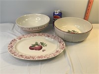 Pfaltzgraff "Delicious" Serving Bowls & Platter