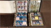 Baseball, football sports cards binders lot