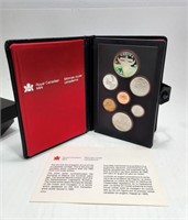 1982 Silver $1 Canada Proof Set Bovine Skull