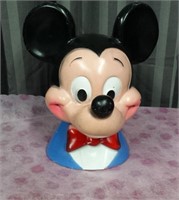 Mickey Mouse Bust Savings Bank