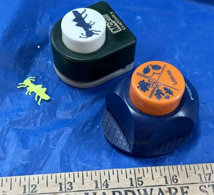 WW! 2 Small Crafting/Scrapbooking Paper Punches